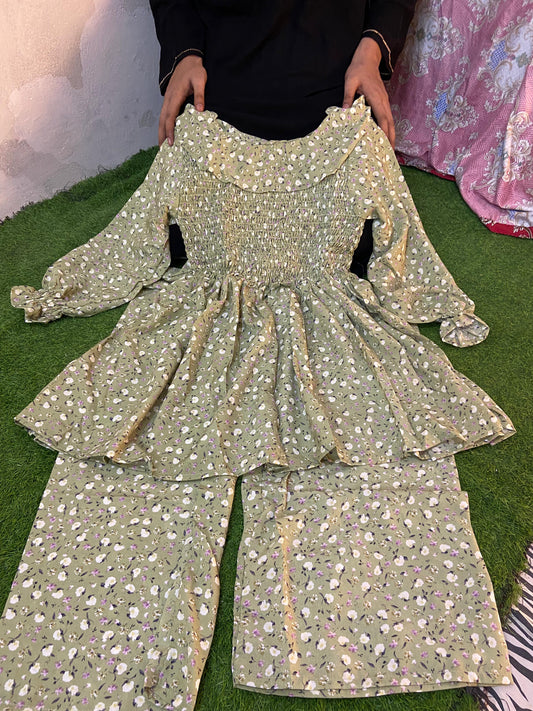 Smoke frock 2piecs
