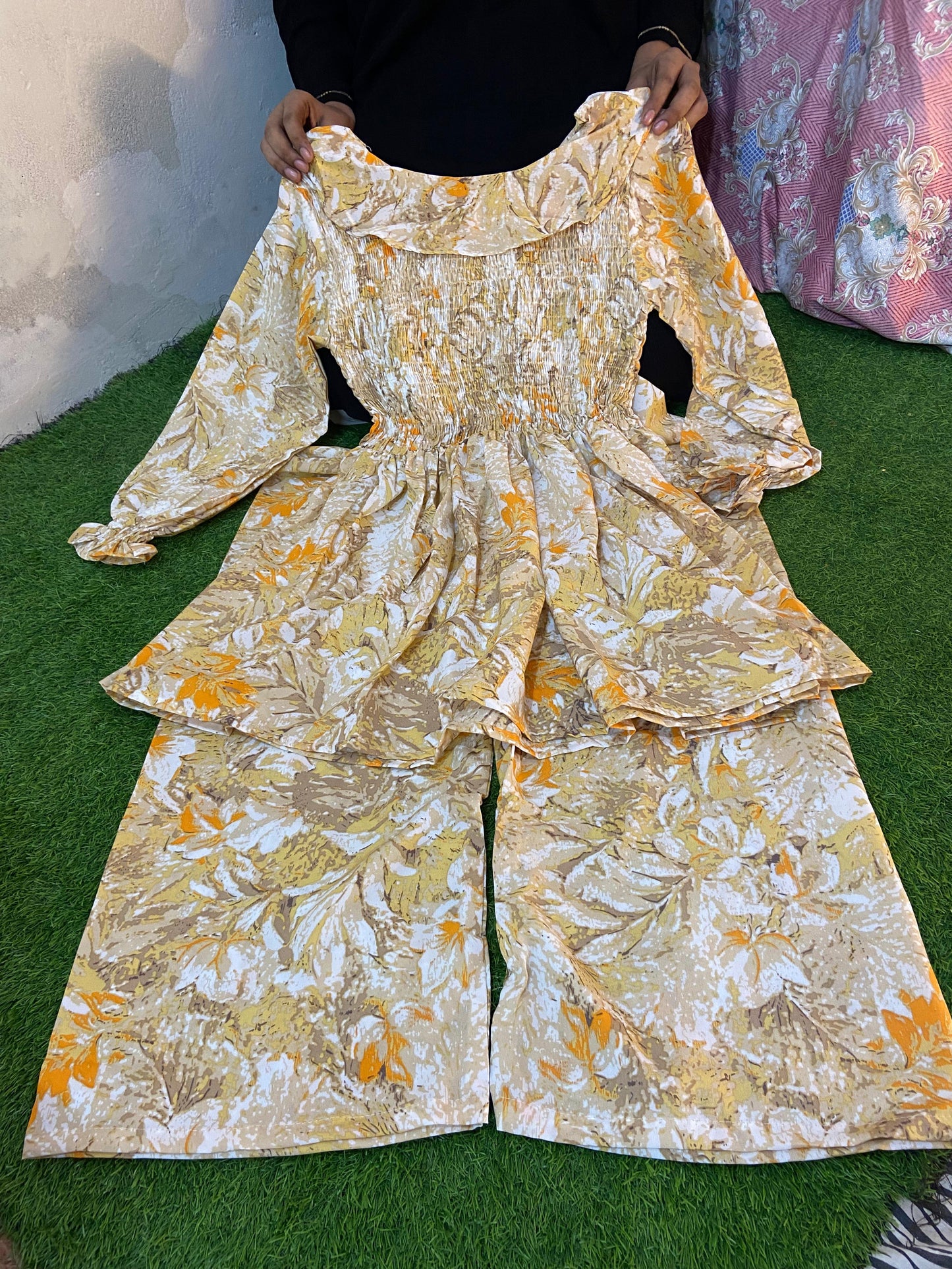 Smoke frock 2piecs